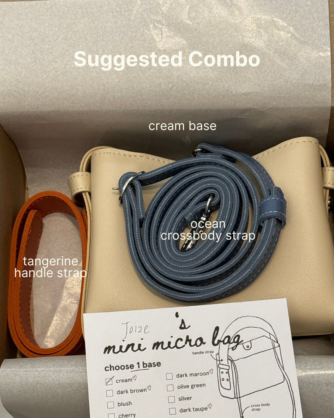 DIY Mini Micro Bag in Cream (On Hand)