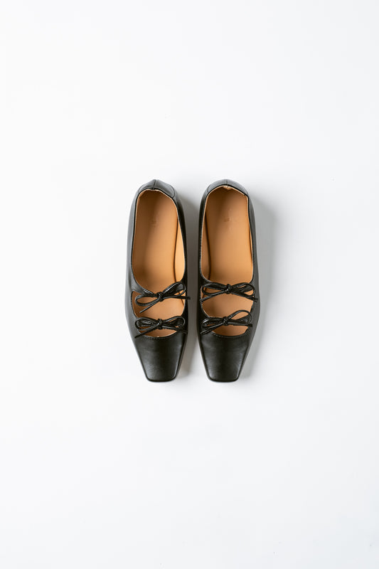 Agnes Mary Janes in Black