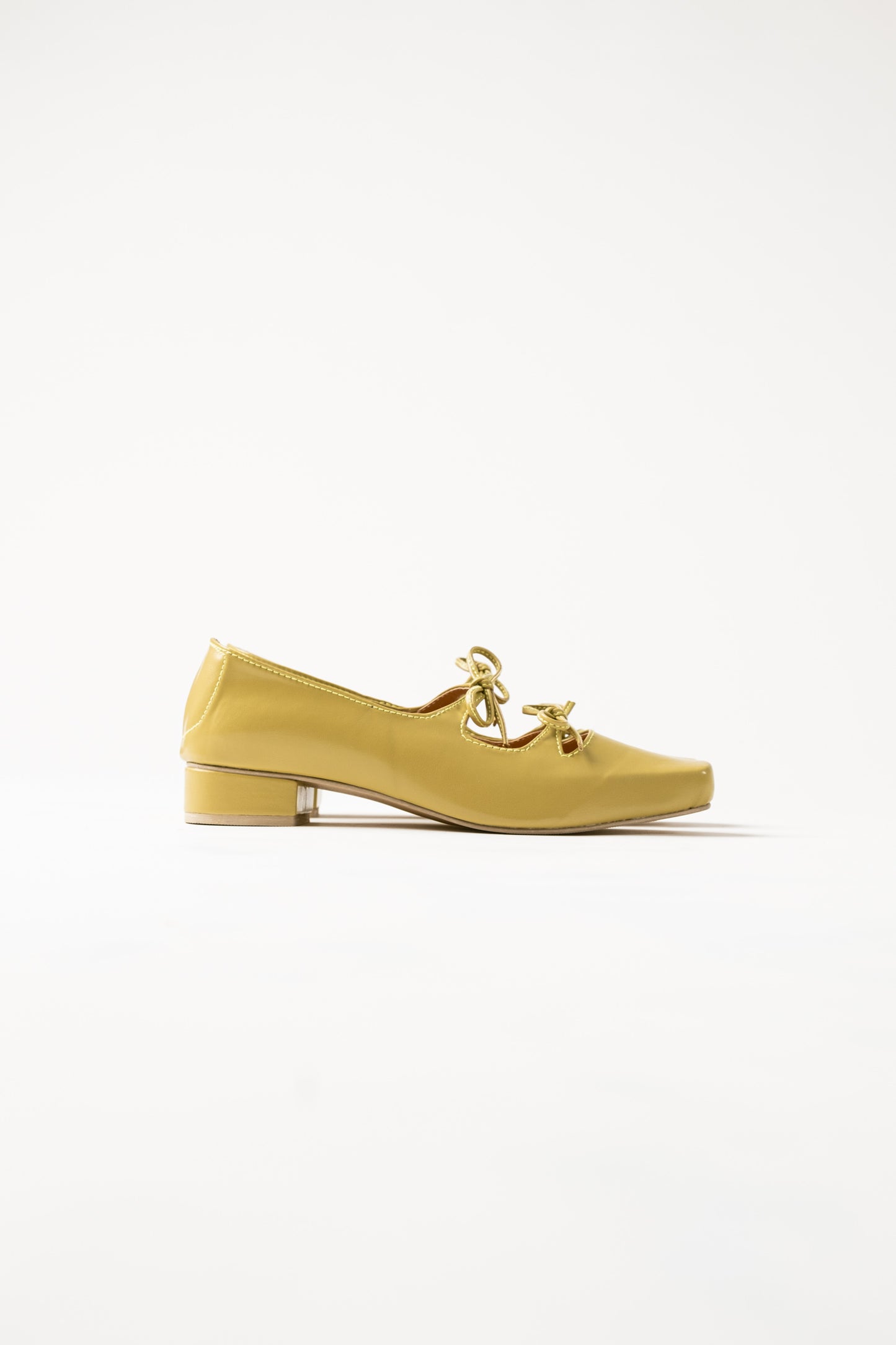 Agnes Mary Janes in Lime