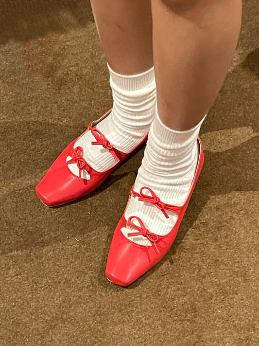Agnes Mary Janes in Red